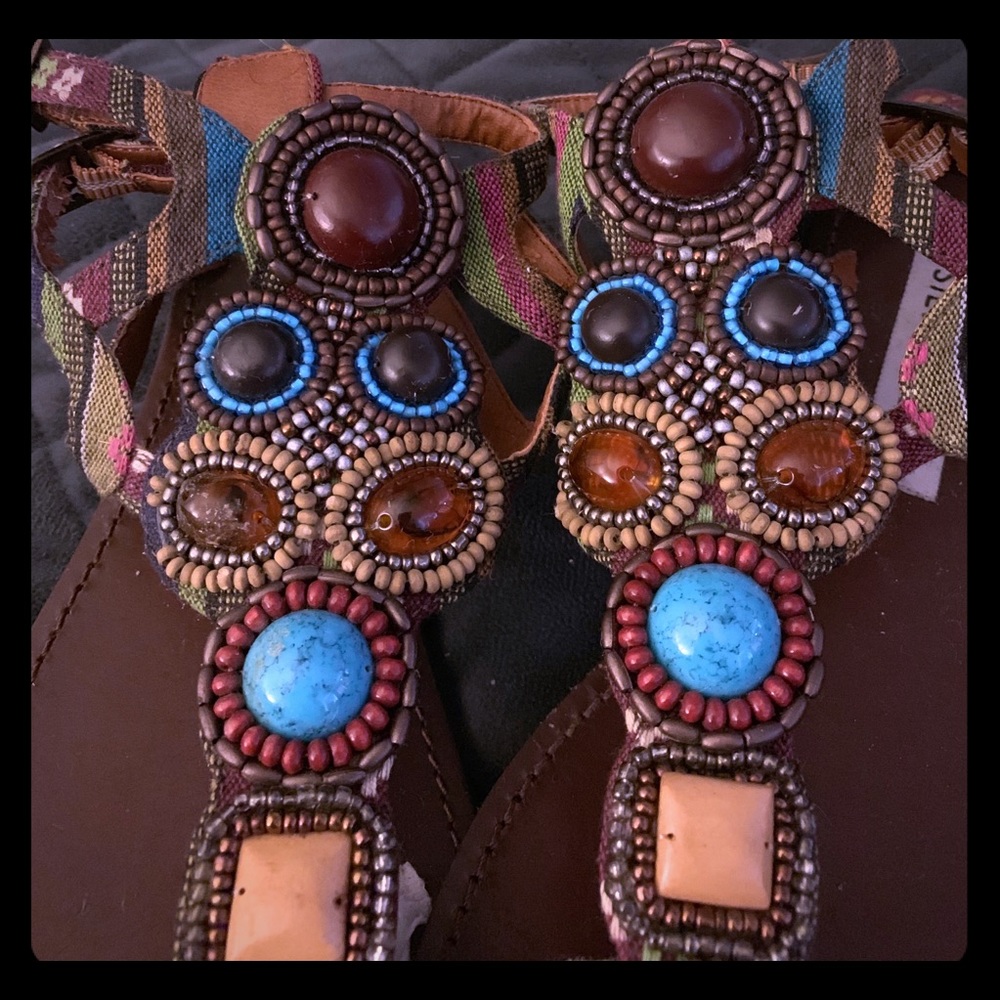 Steve Madden Boho Sandals Size 7 - image 1